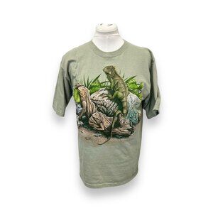 Hanes Beefy-T M Iguana Graphic Tee Shirt Gardner Polar Graphics Cotton